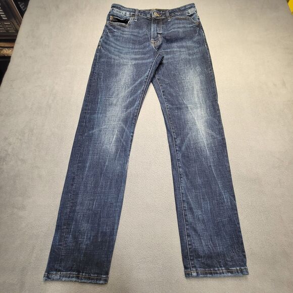 American Eagle Mens 29x29 Slim Straight Jeans Extreme Flex Distressed Denim - Picture 1 of 10